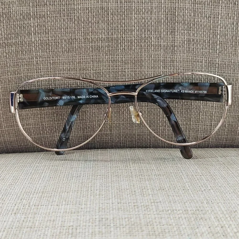 Kirkland Signature Women Eyeglasses/Sunglasses Frame KS MANDI GOLD/TORT 60[]15